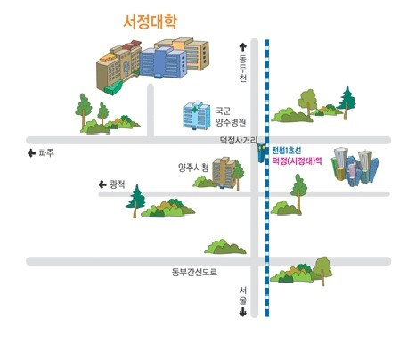 경기 양주 중장년 행복캠퍼스 지도 사진